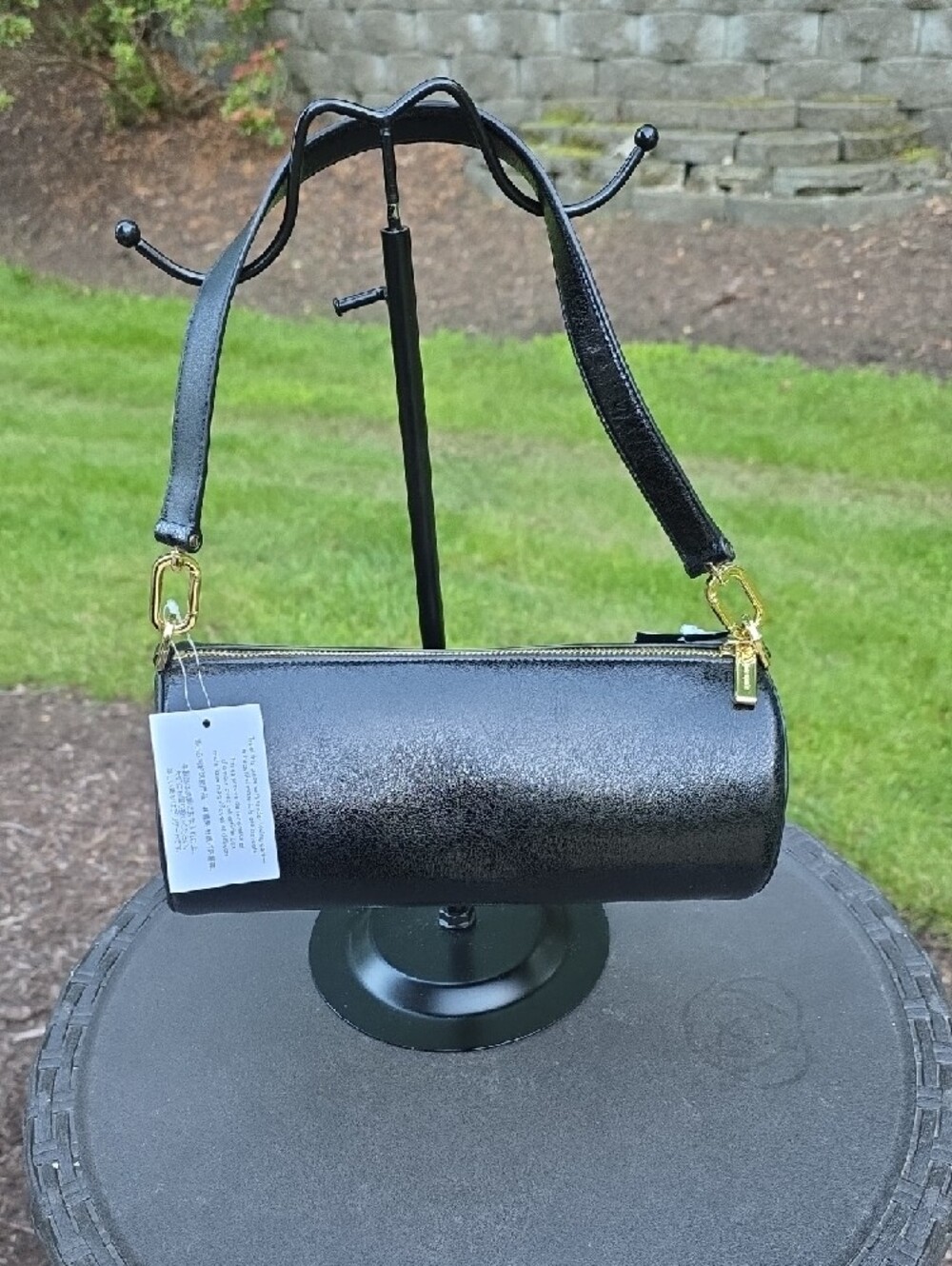 kate spade Black Barrel Satchel with Gold Hardware - Picture 4 of 6